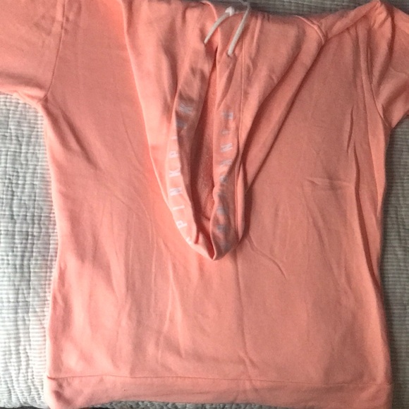 EUC: PINK Hooded Sweatshirt Peach - Picture 3 of 3